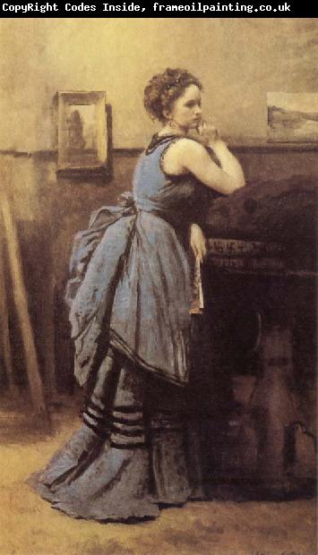 Jean Baptiste Camille  Corot Woman in Blue